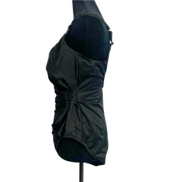 Miraclesuit Size 16  Black One Piece Swimsuit Slimming Flattering Plus Size - Picture 5 of 10